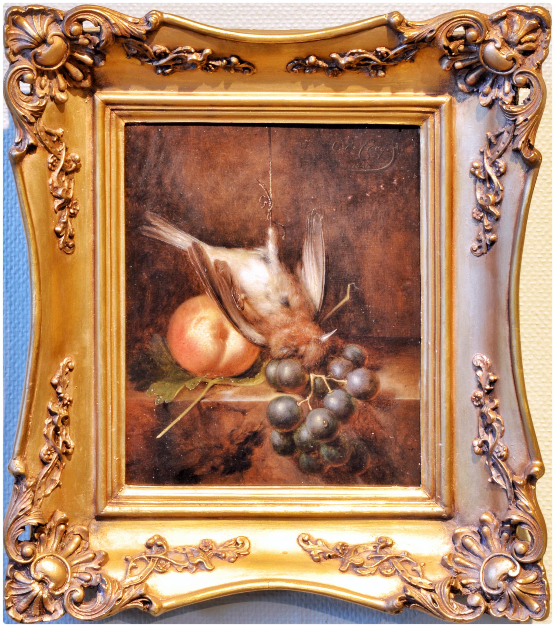 Schilderij jachtstillven Cornelis de Cocq.