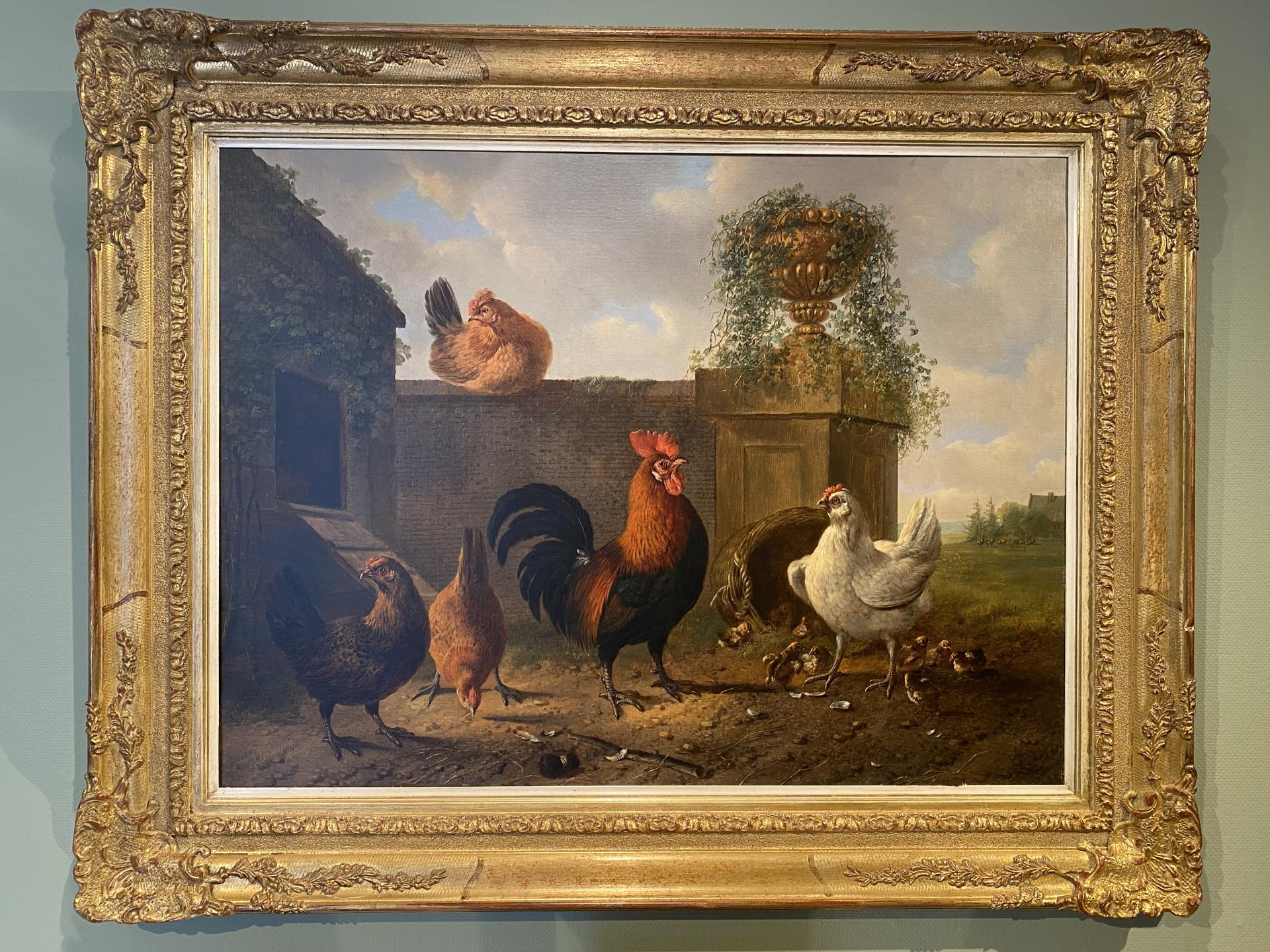 Schilderij Albertus Verhoesen (1806 - 1881).