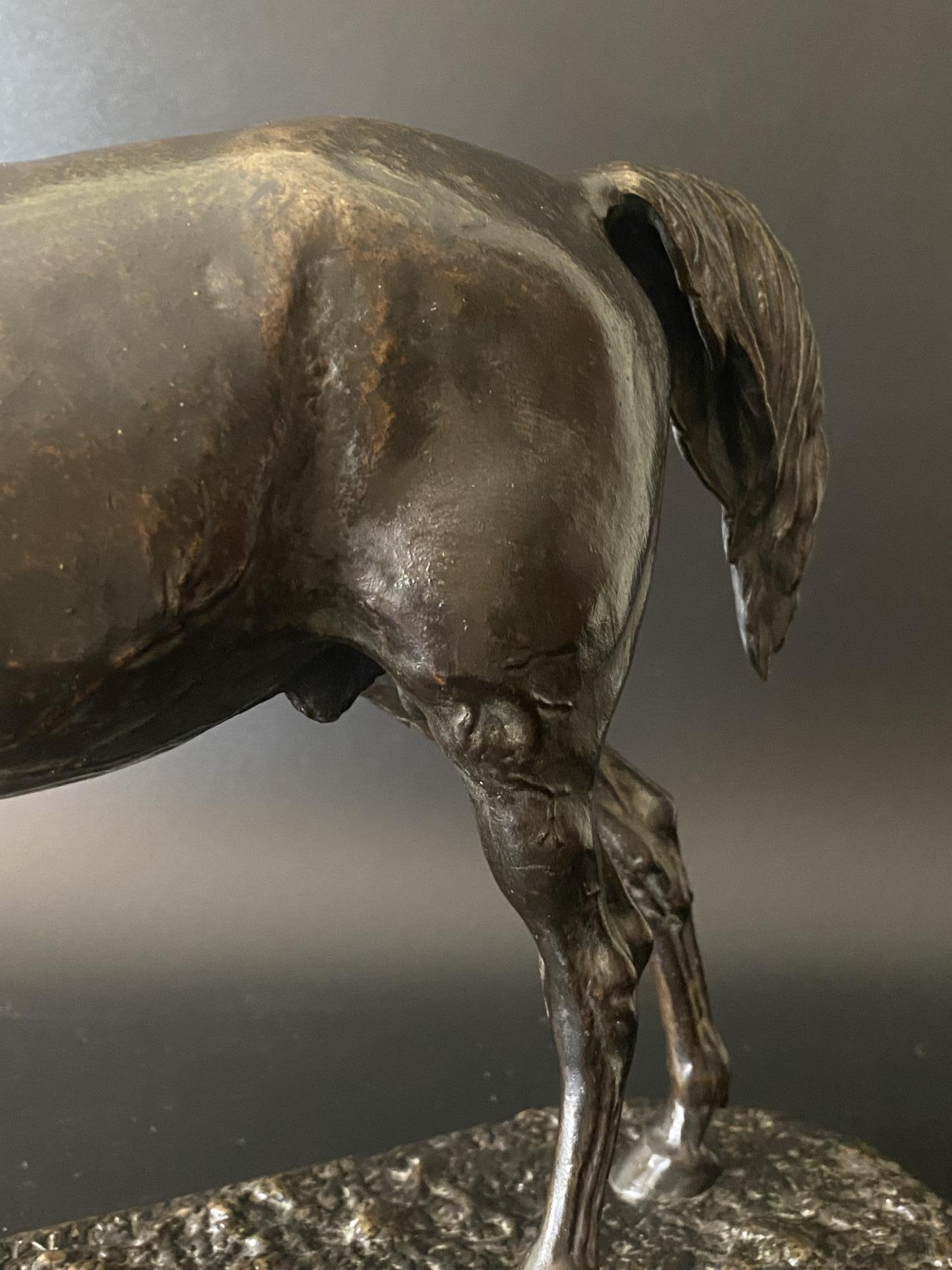 Bronzen paard Pierre Jules Mene (1810-1879).