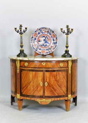 Demi Lune commode Louis XVI