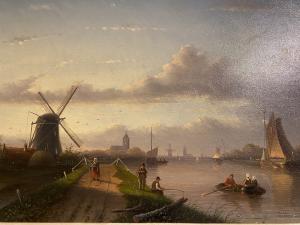 Schilderij J.J.C. Spohler (1837 - 1894).