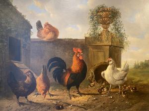 Schilderij Albertus Verhoesen (1806 - 1881).